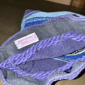 Arrowcraft blue Knit Bag